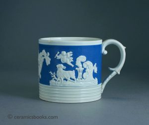Pearlware mug with sprigs of Winter & Spring. 80mm High. c.1820-1830. AP/549.
