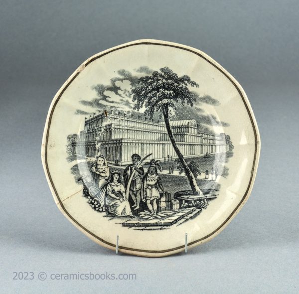 Child's plate. Great Exhibition of 1851, Crystal Palace. AP/927. Front.