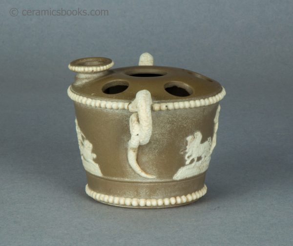 Pyrophorous vase with snake handles. c.1810-1827. AP/1477. Left side.
